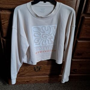 Old Navy Cream Graphic Sweatshirt